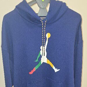 *NEW* Nike Air Jrdn 23 JpMn Swl Neck Swtsrt Hdie Blue Colorful Men’s3XL